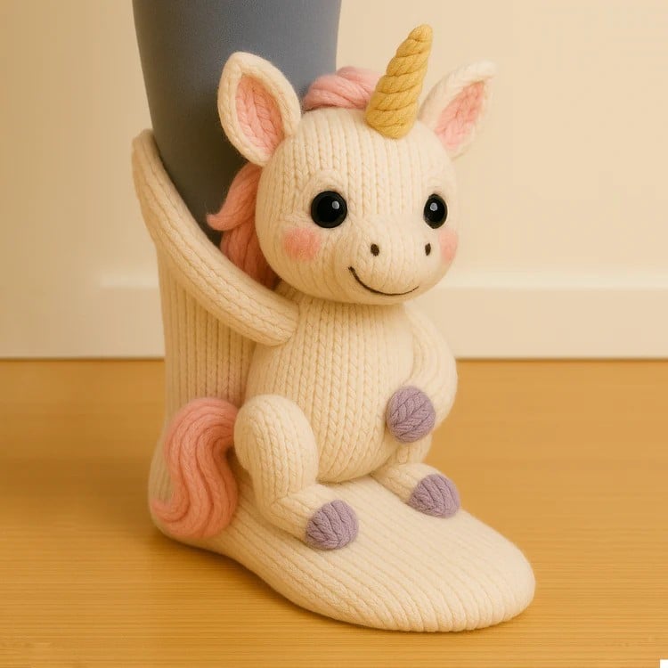 Cozy 3D Knit Animal Socks, Cute & Comfy for You or a Lovely Gift π