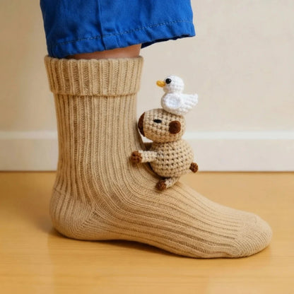 Cozy 3D Knit Animal Socks, Cute & Comfy for You or a Lovely Gift 💝
