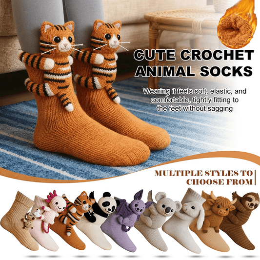 Cozy 3D Knit Animal Socks, Cute & Comfy for You or a Lovely Gift 💝