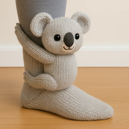 Cozy 3D Knit Animal Socks, Cute & Comfy for You or a Lovely Gift 💝
